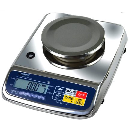 UWE NTEP Scale, 300 g, .05 g, Legal For Trade, Dual Range, Stainless Steel Portion Weigher, NTEP AGS-300BL